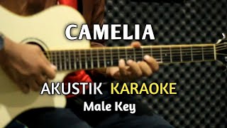 CAMELIA  Akustik Karaoke  Nada Pria [upl. by Nonez]