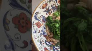 “Easy Italian Cooking “ AndyBoy Broccoli Rabe sauté with White Kidney Beans [upl. by Emelun]