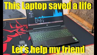 HP Laptop survived the war in Ukraine and saved my friends life Now I need to save its life [upl. by Reiche]