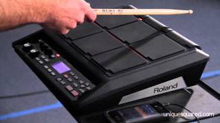 Roland SPDSX Sampling Pad Overview and Demo  UniqueSquaredcom [upl. by Zurc940]