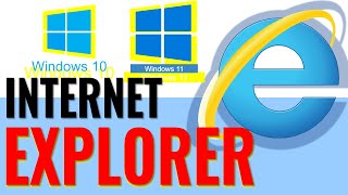 como utilizar internet EXPLORER en WINDOWS 10 y WINDOWS 11 [upl. by Aeht]