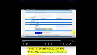 ✈️How to Apply for FRRO Step by step Foreigners Regional Registration Office✈️ frro shorts [upl. by Hanikas]