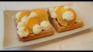 Frische Waffelnfresh wafflesWaffeln Rezeptwaffles recipeWaffeln mit Mascarpone Creme amp Orangen [upl. by Oballa]