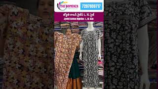 Jyothi Cotton Nighties L XL size  Nighties wholesale and retail shop in Hyderabad The Womenza [upl. by Enyalb]