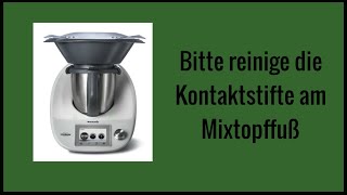 Bitte reinige die Kontaktstifte am Mixtopffuß [upl. by Anelrats]