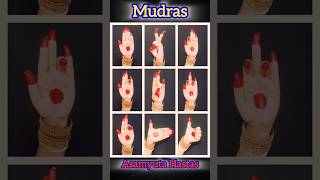 Mudras in BharatanatyamPart  1Single hand gestureAsamyukta Mudras [upl. by Jet845]