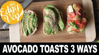 3 BACKTOSCHOOL AVOCADO TOAST RECIPE  College Dorm Hacks  The Edgy Veg [upl. by Ardnasal181]