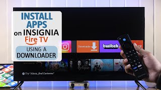 Insignia Fire TV How to Get quotDownloaderquot to Install Apps [upl. by Nidla]