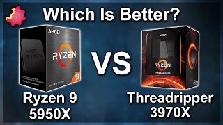 Ryzen 9 5950X vs Threadripper 3970X — Which Is Better [upl. by Airehtfele]