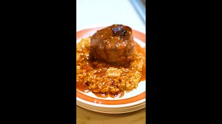 Osso Buco with Wagyu Shortrib Risotto and Bone Marrow Chocolate Fudge Cake [upl. by Yerfoeg]