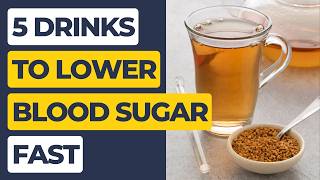 Top 5 Drinks That Naturally Lower Blood Sugar Levels Fast [upl. by Honey]