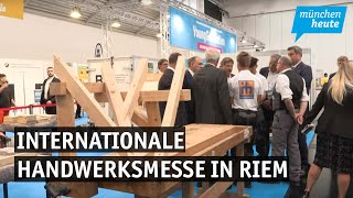 Eröffnet – Fachkräftemangel beschäftigt die Internationale Handwerksmesse in Riem [upl. by Nahsad]