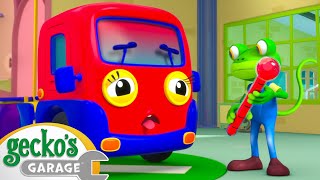 Baby Truck Is SICK Again  Max the Monster Truck  Truck and Bus Cartoon  Geckos Garage [upl. by Anatnas]