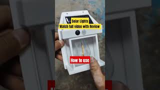 Solar light lamp kaise kaam karta hai solar lights for outdoor how to use solar lights solarlight [upl. by Clementina]