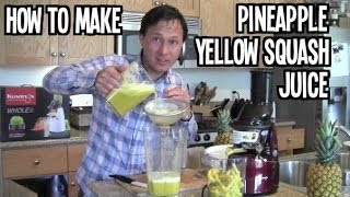 Kuvings Whole Slow Juicer  How to Make Pineapple Squash Juice [upl. by Airam]