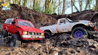 WPL C24 amp C241 Trail Run  116 Scale RC Crawler Toyota Hilux [upl. by Gluck471]