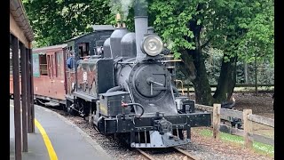 Belgrave to Gembrook and return behind steam locomotive 8A [upl. by Farlee]