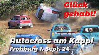 Glück gehabt Unfälle gehen gut aus OACM Autocross Frohburg Herbst 2024 [upl. by Maxima]