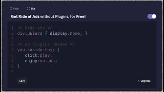 Remove Ads with CSS [upl. by Nospmis]