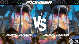 Mono Green Devotion Mirror Match MTG Pioneer [upl. by Lupita]