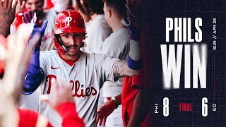 Phillies vs Padres Game Highlights 42824  MLB Highlights [upl. by Swinton]