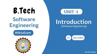 Unit 1 Introduction to Software Engineering AKTU With Notes  BTech 3rd Year KCS 601 [upl. by Attennaej]