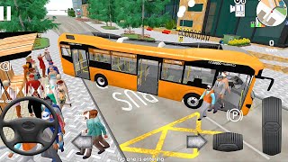 Public Transport Simulator 2  Driving an Orange Bus in Apollo and Saturn Lane [upl. by Ariaz]