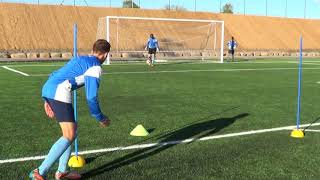 Soccer training drills for forwards • Finishing Shooting Agility HD [upl. by Illil]