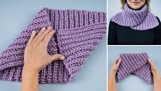 The simplest crochet snood quickly and easily [upl. by Boyes]