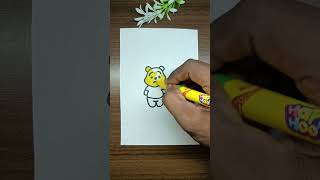 Cartoon character drawing for kids shorts drawing art easy [upl. by Onia]