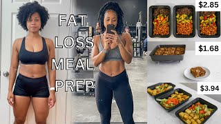 CHEAP amp EASY Healthy Meal Prep  vegan fat loss journey [upl. by Starobin]