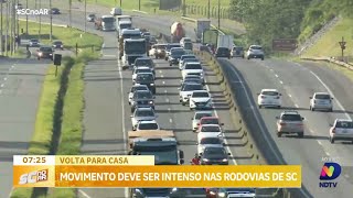 Retorno pósRéveillon BR101 fica com lentidão de mais de 20 quilômetros [upl. by Allcot998]