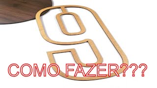 Como fazer números e letras vazados sem perder o MIOLOGRAVADORA LASERLASER BRASIL LIVRE [upl. by Martelle]