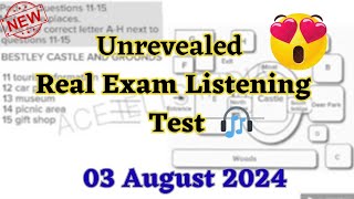 03 AUGUST 2024 IELTS exam Hard Listening test with answer out July month ielts exam listening [upl. by Nalaf]