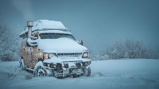 Camping  Unexpected Snowstorm Best Day Ever [upl. by Avik]