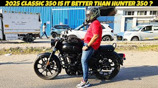 2025 ROYAL ENFIELD CLASSIC 350 STEALTH BLACK TEST RIDE HONEST REVIEW [upl. by Erlond]