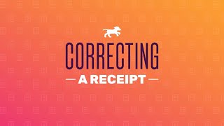 Fetch Receipt Corrections [upl. by Poore134]