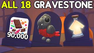 Opening All 18 Gravestones In Adopt Me Halloween [upl. by Luo]