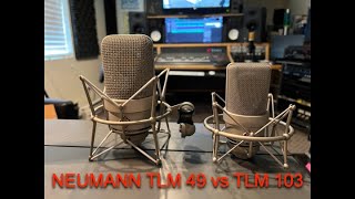 Comparison between the Neumann TLM 49 vs TLM 103 and two other mics [upl. by Radferd]