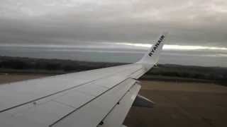 Ryanair Take Off From Leeds Bradford Airport [upl. by Worrad]