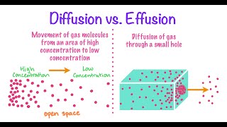 DIFFERENCE BETWEEN DIFFUSION AND EFFUSION jhwconcepts711 [upl. by Toolis]