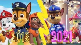 تطور دوريات المخلاب PAW Patrol Evolution 2013  2022 [upl. by Rainger]