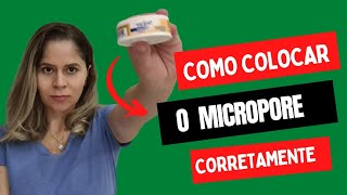 Rinomodelação definitiva  Micropore no pósoperatório [upl. by Linad94]