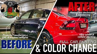 7 year old car Full Repaint  Vento TO Ferrari Red  Full Process explained  Hindi  Brotomotiv [upl. by Ahsatel]