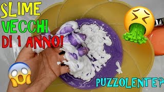 SLIME VECCHI DI UN ANNO AGGIUSTO SLIME PUZZOLENTI E VECCHI SLIME MAKEOVER Iolanda Sweets [upl. by Yacov]