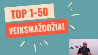 Anglų kalba pradedantiesiems Dažniausiai naudojami veiksmažodžiai 1  50 [upl. by Uos]