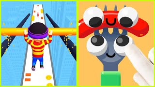 Fork N Sausage Vs Roof Rails All Levels Gameplay Android iOS [upl. by Atronna]