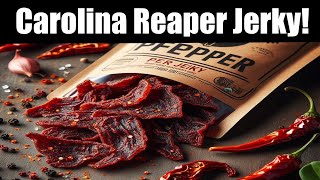 Eating Carolina Reaper Jerky [upl. by Kirkwood]