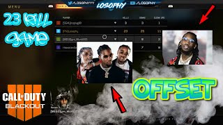 COD BLACKOUT 23 KILL GAME WITH RAPPER OFFSET FROM MIGOS [upl. by Ahsinod]