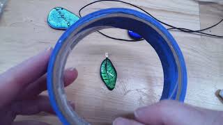 Finishing your Fused Glass Pendant [upl. by Chen86]